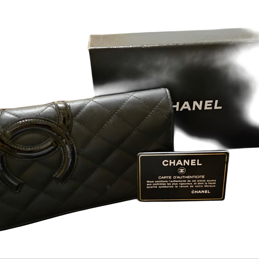 Chanel Black Quilted Wallet